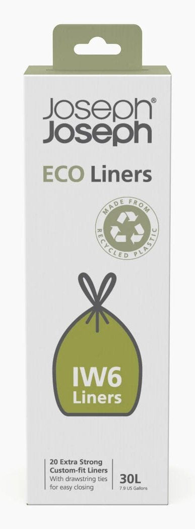 Joseph Joseph Iw6 20l Grey Recycled Bin Liners