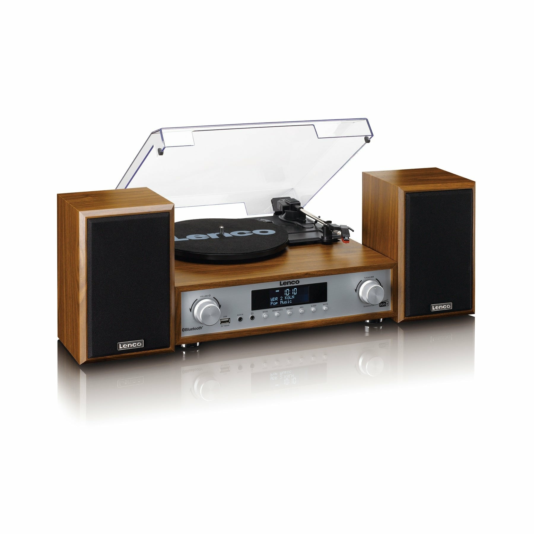 Tocadisco Lenco Mc-160wd Wood