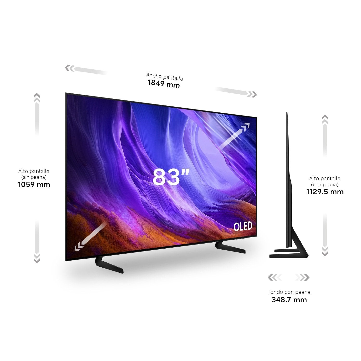 EAN 8806099111113 - Samsung TQ83S83HAEXXC Televisor 2,11 m (83") 4K Ultra HD Wifi Negro imagen 9