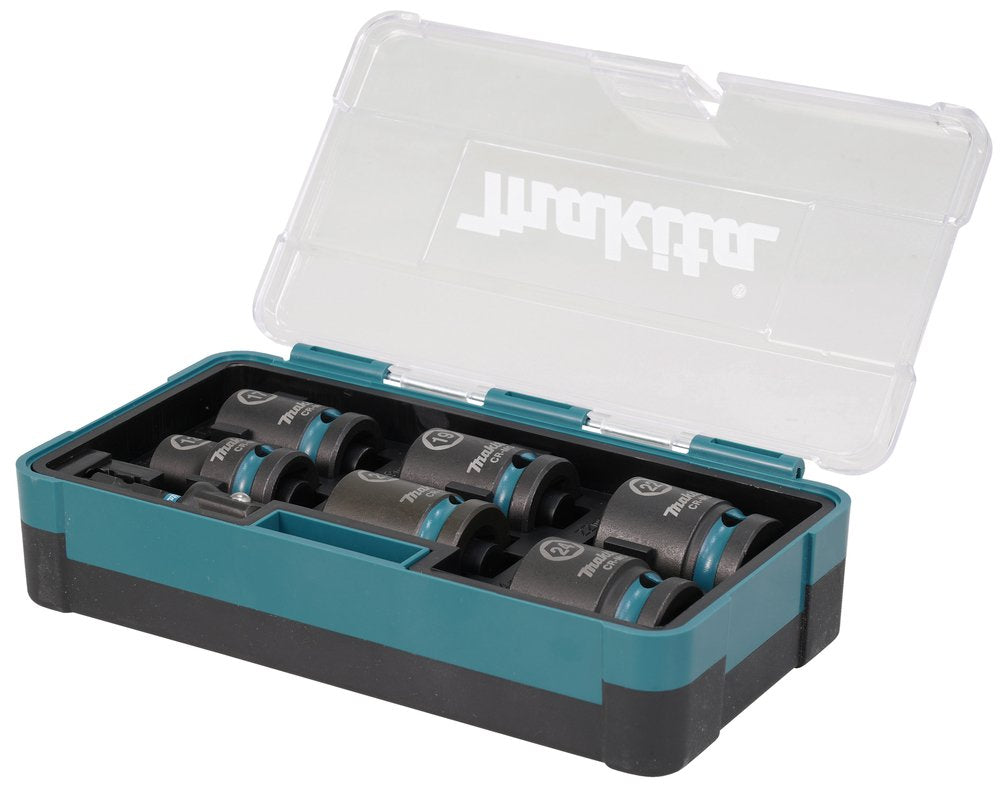 EAN 0088381791243 - Makita E-16592 toma de llaves de impacto Juego de llaves de impacto Negro, Verde azulado imagen 1