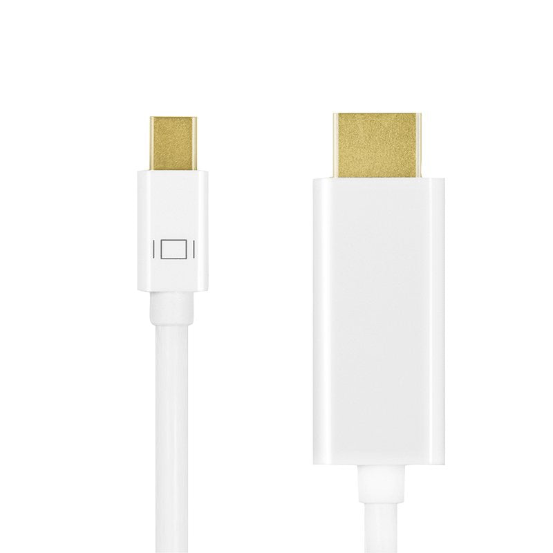 EAN 4052792052268 - LogiLink CV0124 adaptador de cable de vídeo 3 m Mini DisplayPort HDMI tipo A (Estándar) Blanco imagen 2