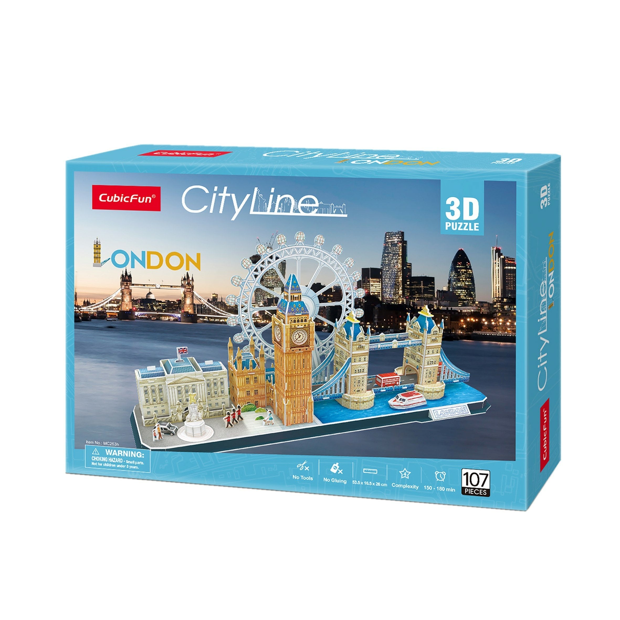 EAN 6944588202538 - CubicFun MC253h Puzle 3D 107 pieza(s) Edificios imagen 3