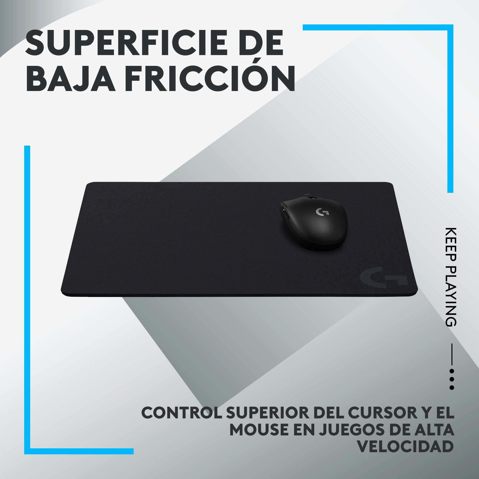 EAN 5099206104396 - Logitech G 943-000792 alfombrilla para ratón Alfombrilla de ratón para juegos Negro imagen 2