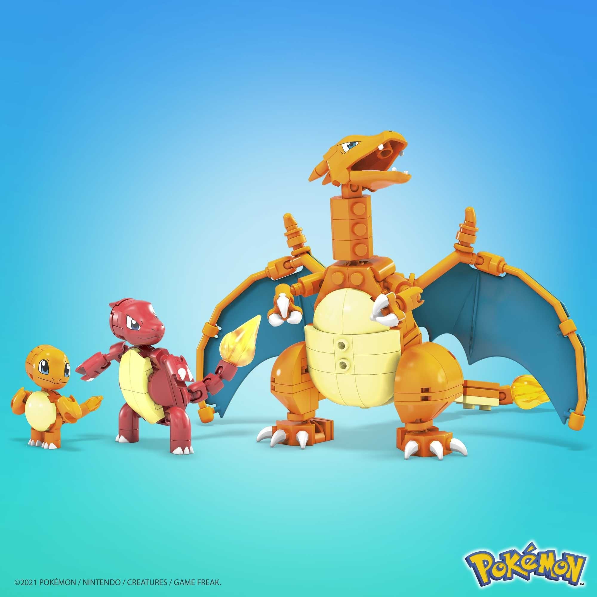 Mattel Mega Pokémon Charmander Evolution Set Juguete De Construcción Hfg06