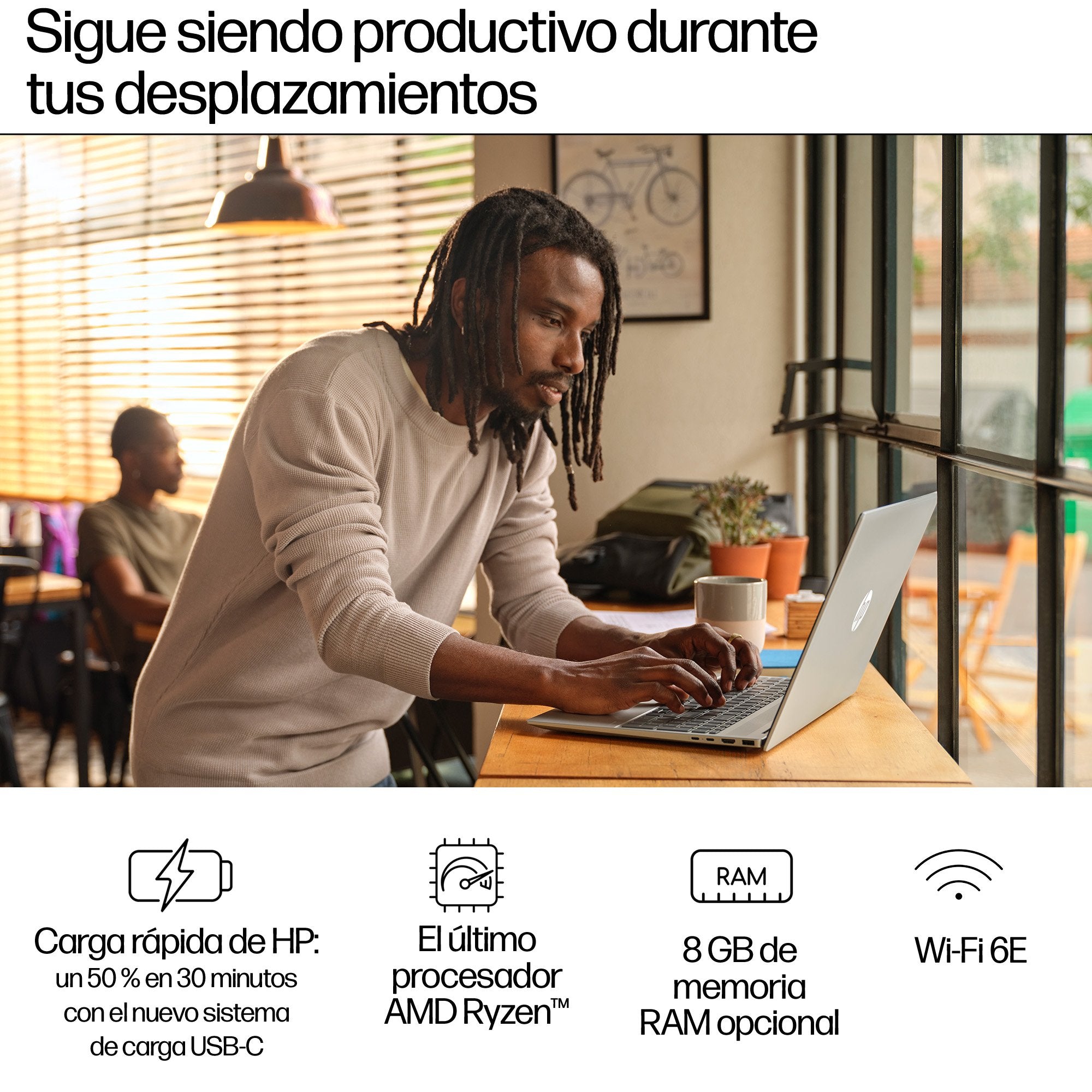 Portátil Hp Pavilion 16-Ag0005ns Ryzen 7 8840u 16gb 1tb Ssd 16' Win11