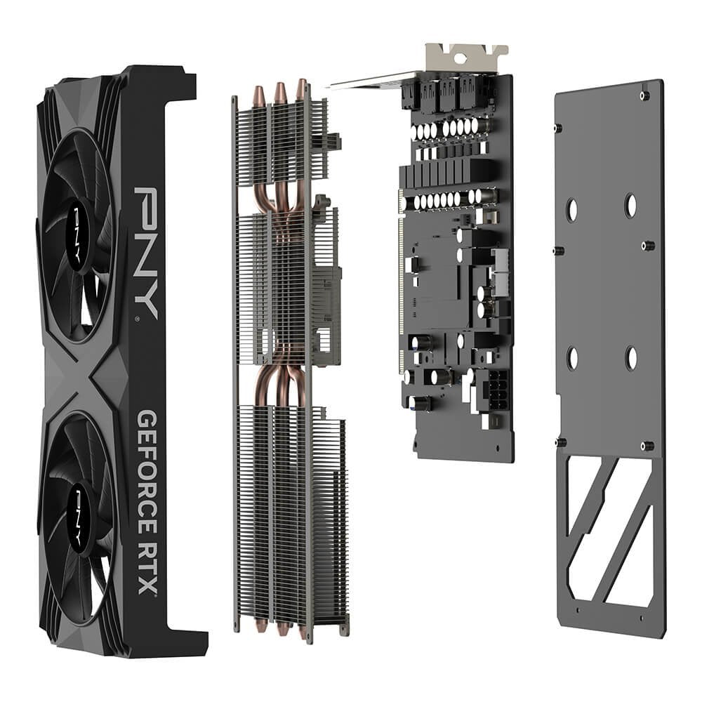 Tarjeta Gráfica Pny Geforce Rtx 4060 Ti Verto Doble Fan 16gb Gddr6