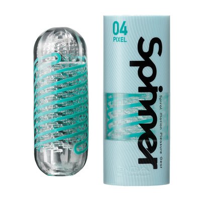 EAN 4570030970964 - Tenga Spinner - 04 Pixel Masturbador masculino Azul, Transparente imagen 1