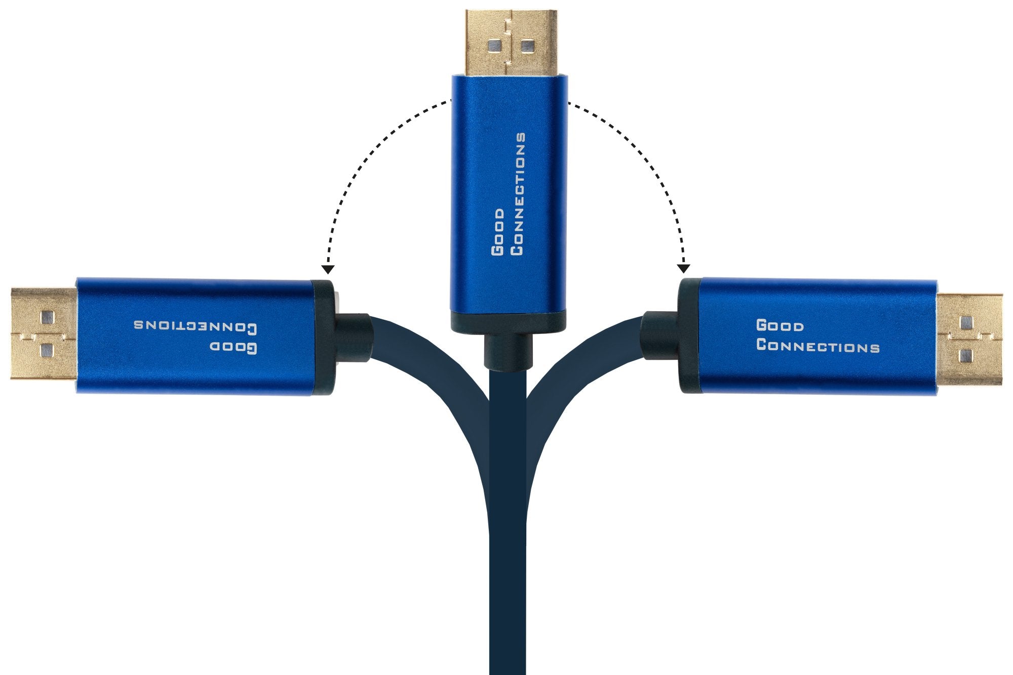 EAN 4014619554607 - Alcasa 4812-CSF010B adaptador de cable de vídeo 1 m USB Tipo C DisplayPort Azul imagen 5