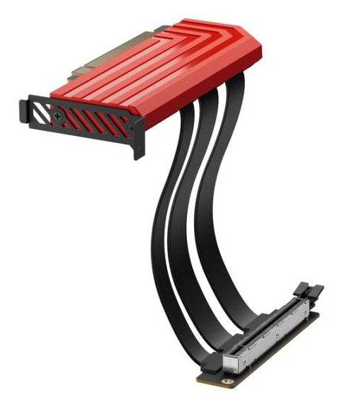 Hyte Pcie 5.0 Hyper Riser, Cable De Extensión Rojo/Negro, 20cm Acc-Hyte-Pcie50-Br