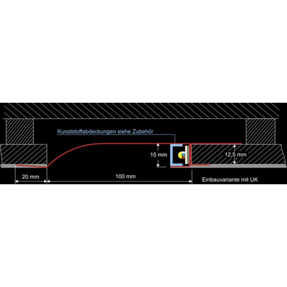 Synergy 21 Led Profil 200cm, Zinkblech Typ-D2