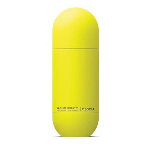 Asobu - Orb - Termo De Acero Inoxidable Con Vaso Amarillo