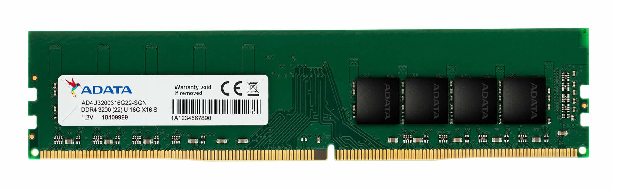 EAN 4711085931443 - ADATA Premier módulo de memoria 16 GB 1 x 16 GB DDR4 288-pin DIMM imagen 1