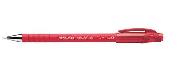 Papermate Flexgrip Ultra Negro, Azul, Verde, Rojo Bolígrafo De Punta Retráctil Con Pulsador 4 Pieza(S)