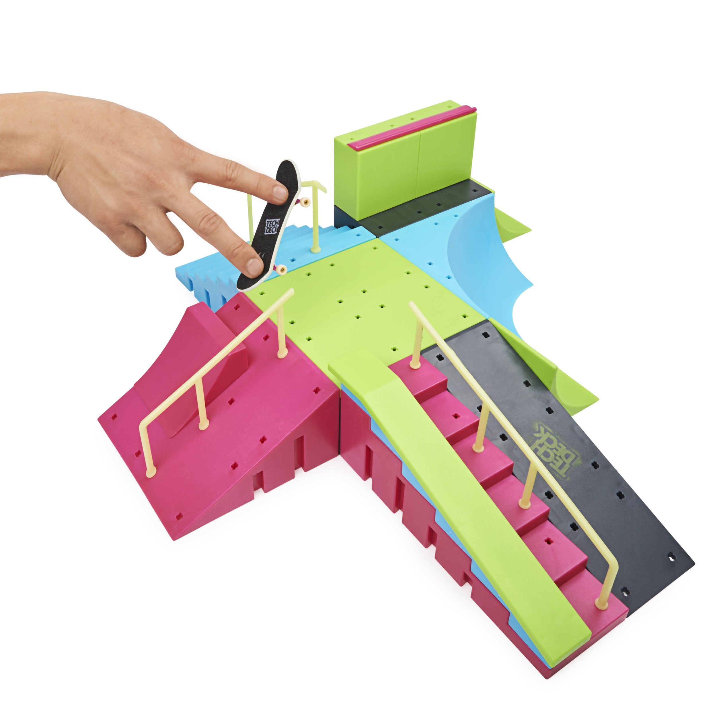 Spinmaster Tech Deck - Neon Mega Park (Mit Zwei Fingerboards, X-Connect) 6063752