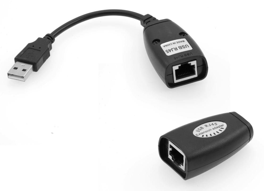 Microconnect Usb Cat5e Utp 60m Transmisor Y Receptor De Red Negro