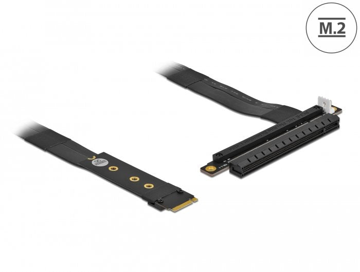 Delock M.2 Key M> Pcie X16 Cable Adaptador Nvme Negro, 20 Cm 64133