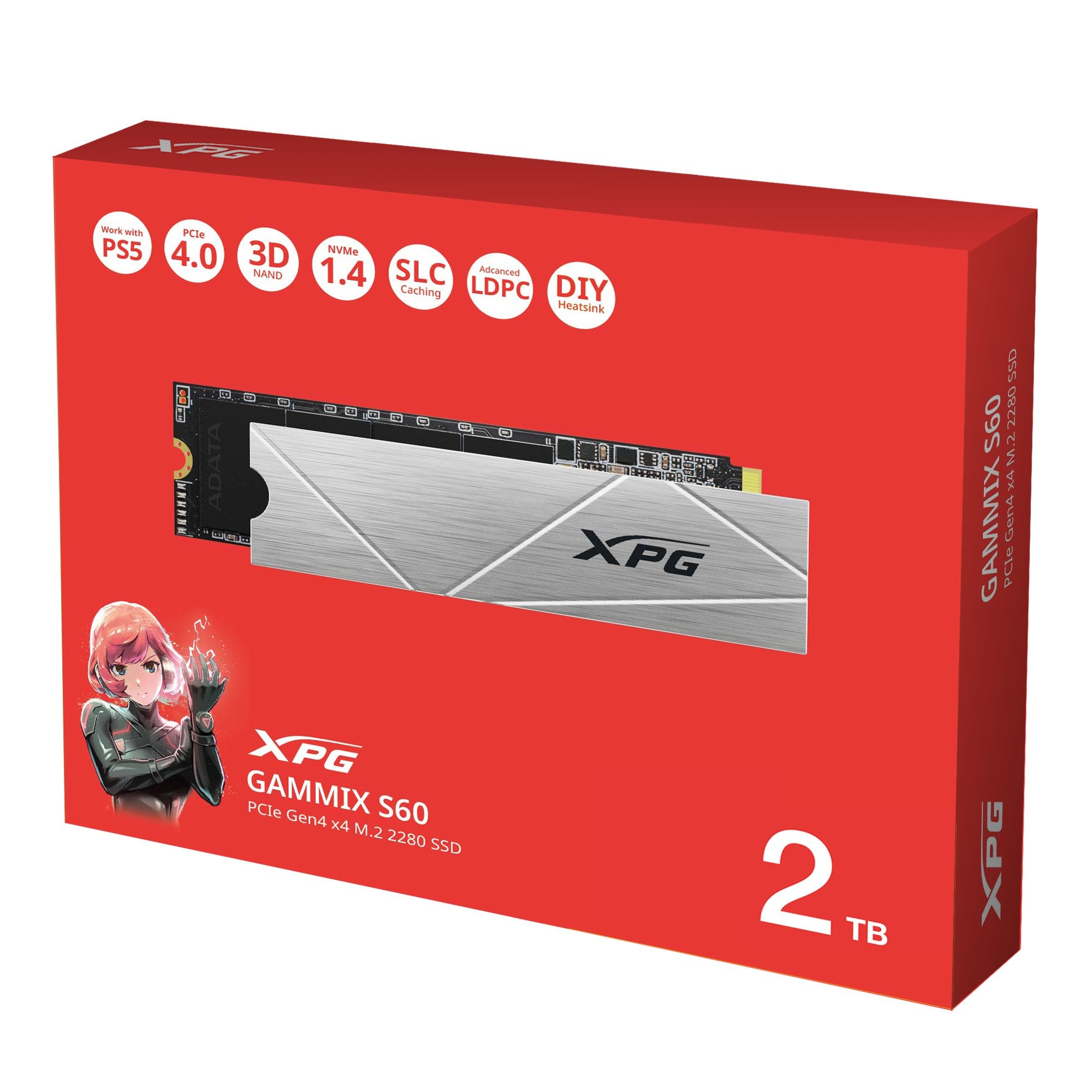 EAN 4711085946164 - XPG GAMMIX S60 2 TB M.2 PCI Express 4.0 NVMe 3D NAND imagen 8