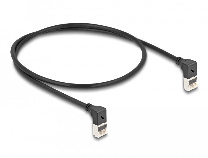 Delock Cable De Red Rj45 Cat.6a S/Ftp Slim 90° Oben / Oben Angular 0,5 M