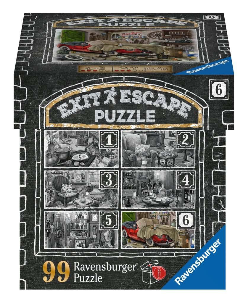 Ravensburger Puzzle Exit: En La Casa Solariega - Garaje (99 Piezas) 16882