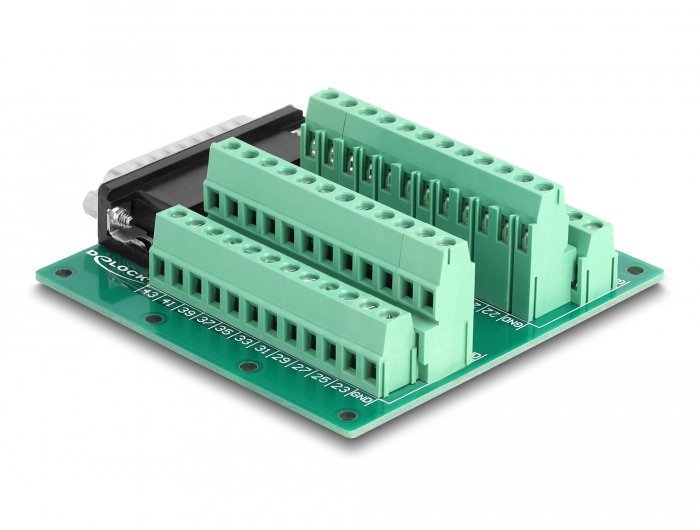 Delock D-Sub Hd 44 Pin Stecker Zu Terminalblock Fur Hutschiene