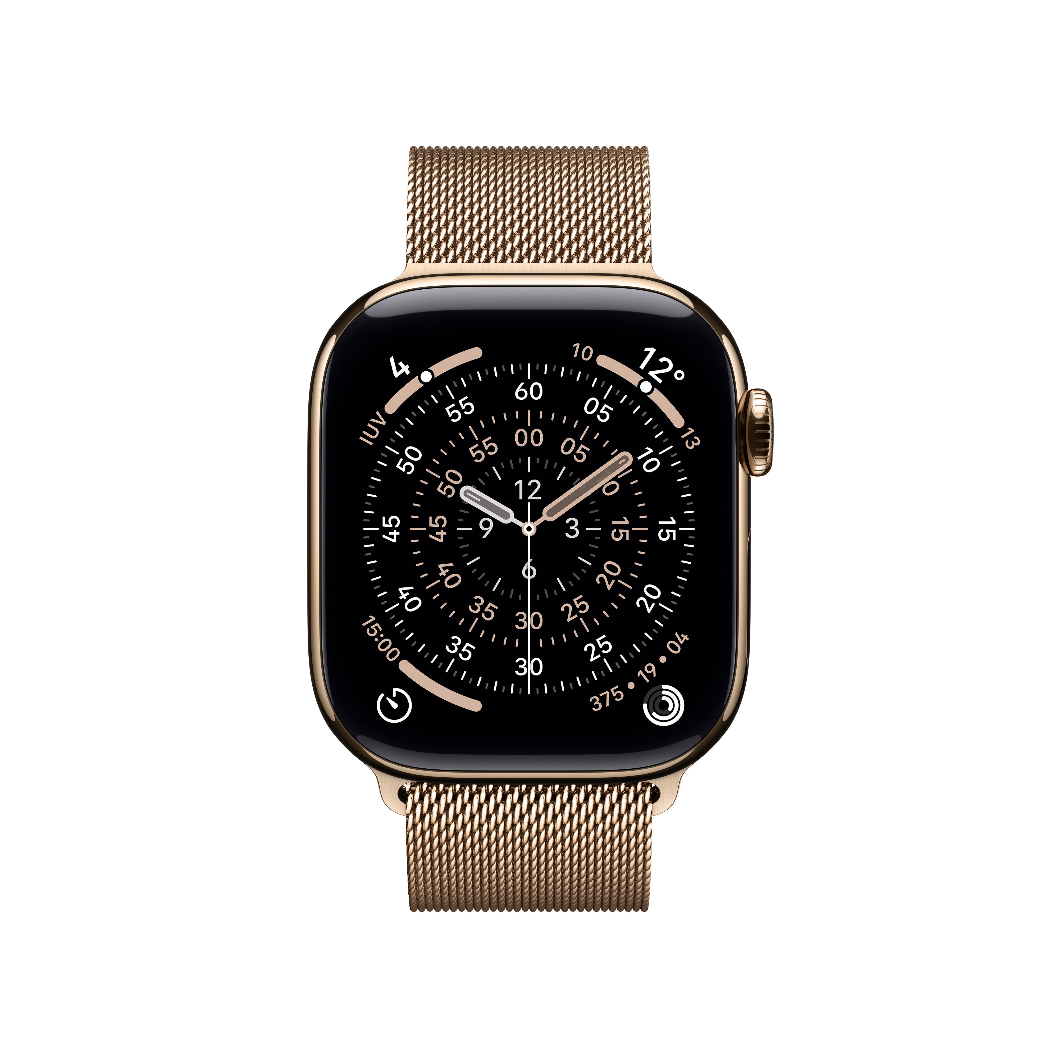Apple Watch S11 Titan Gold Cellular 42mm (Milanaise Armband Gold)