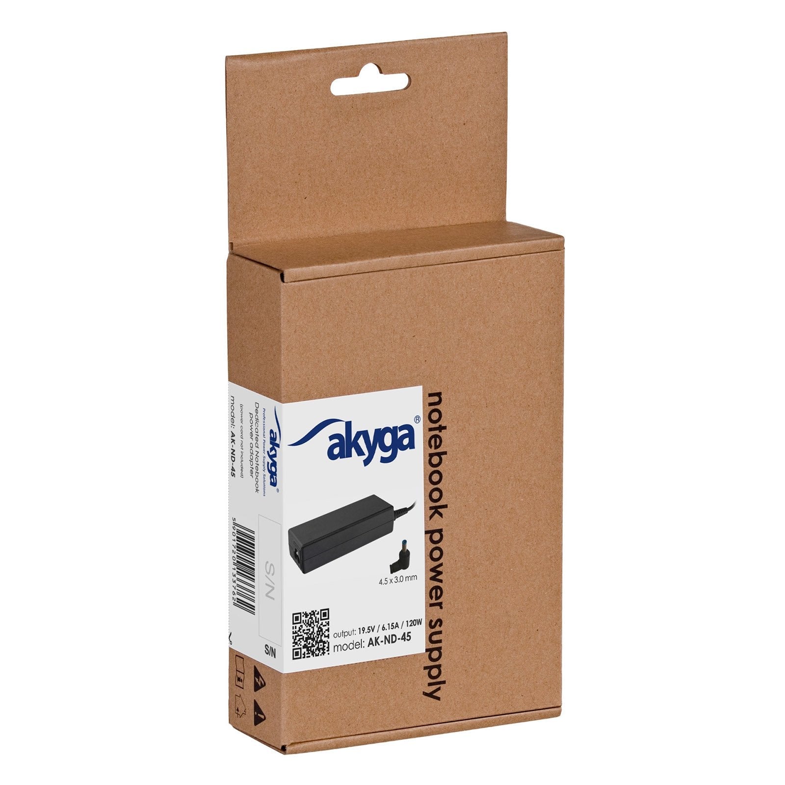 EAN 5901720133762 - Akyga AK-ND-45 adaptador e inversor de corriente Interior 120 W Negro imagen 4
