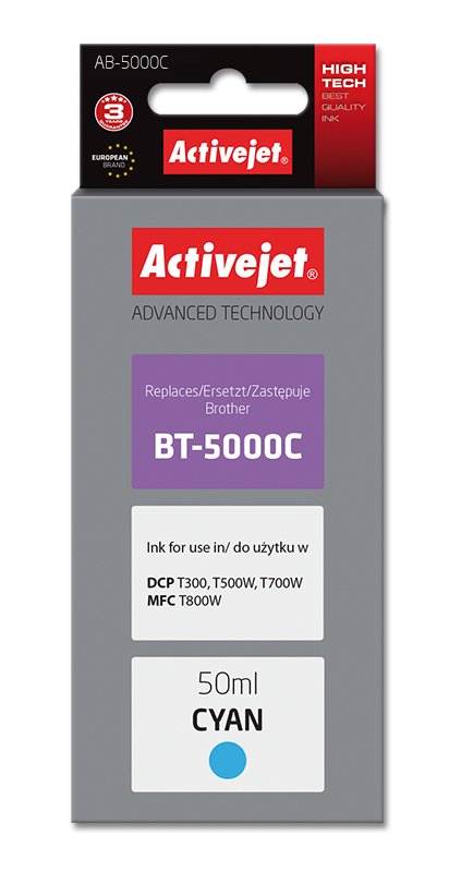 EAN 5901443110620 - Activejet AB-5000C cartucho de tinta 1 pieza(s) Compatible Alto rendimiento (XL) Cian imagen 1