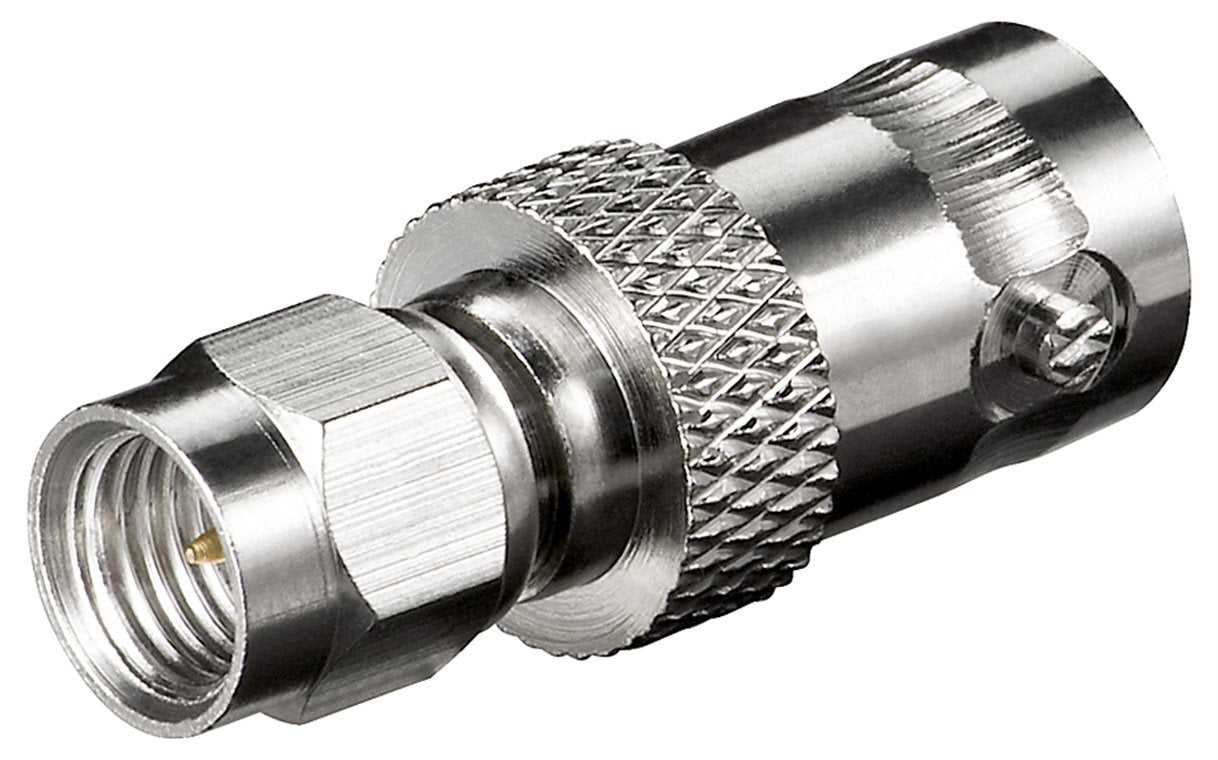 Goobay 11856 Cambiador De Género Para Cable Sma Bnc Plata