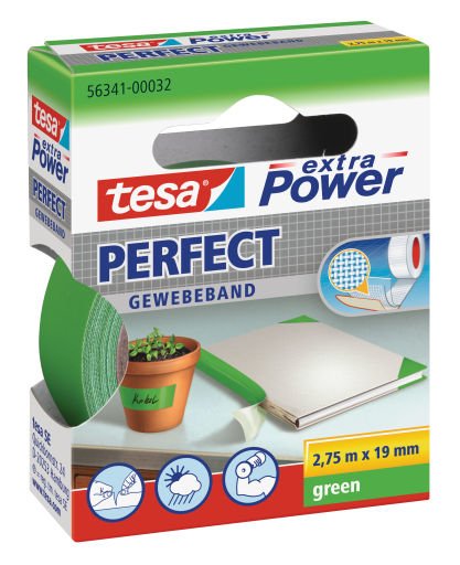 Cinta Tesa Tesa Extra Power Perfect 2,75m 19mm Verde