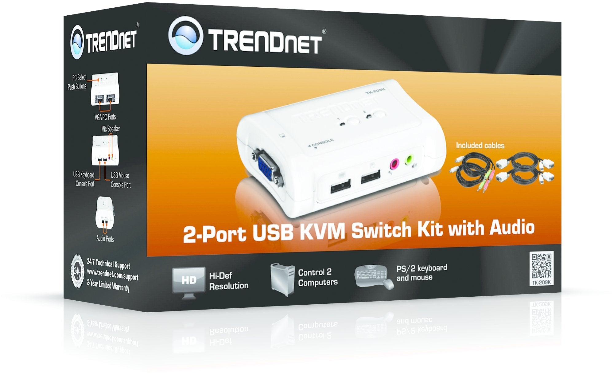 EAN 0710931304282 - Trendnet TK-209K interruptor KVM imagen 5