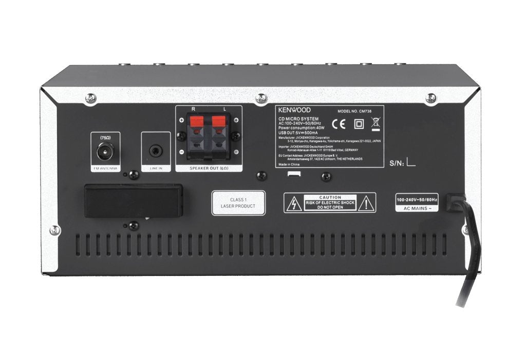 EAN 19048232434 - Kenwood M-9000S Minicadena de música para uso doméstico 50 W Plata imagen 2