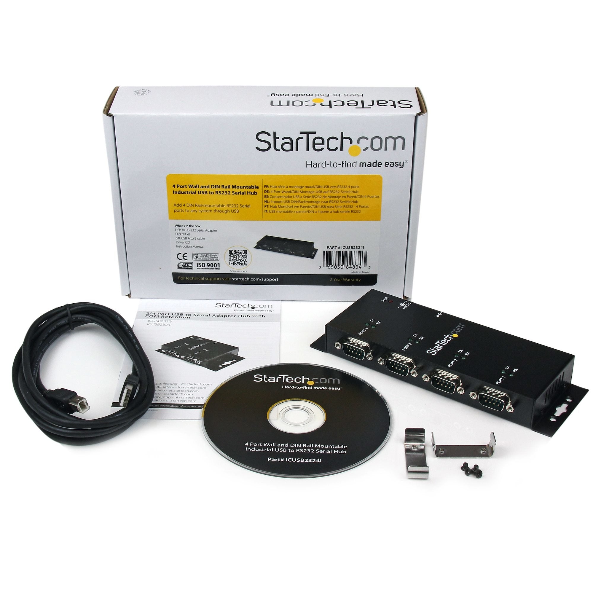 Startech Concentrador Adaptador Usb A Serie Rs232