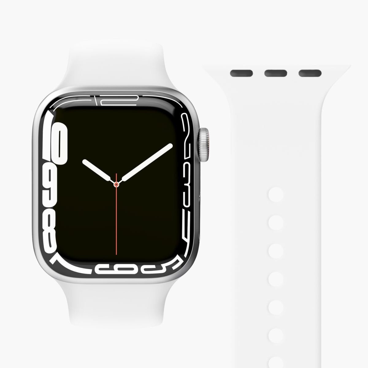 Vonmählen Watchstrap For Apple Silicone Loop Funda 2 Band One White (Aws00005)
