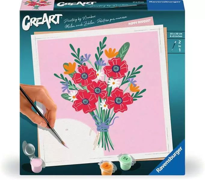 Ravensburger Creart - Poppy Seed Bouquet, Pintura 25519