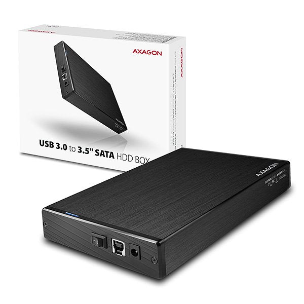 Axagon Ee35-Xa3 Caja Externa De 3,5, Usb 3.0 / Sata Ii, Aluminio - Negro