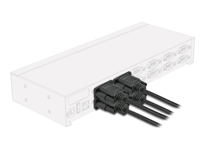 Delock 86827 Cable Serie Rs-232 D-Sub9 Hembra A Hembra 10 M