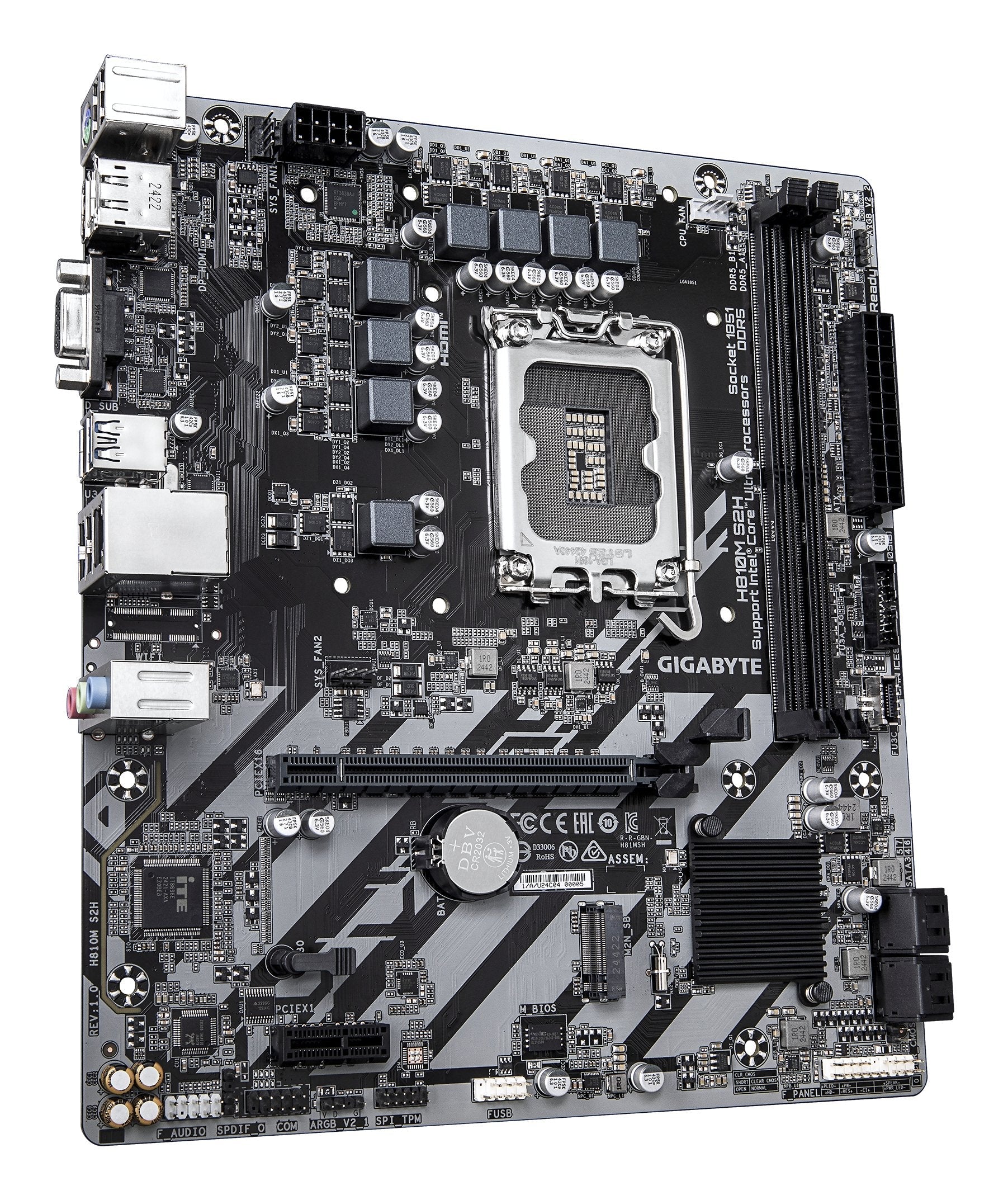 EAN 4719331869168 - GIGABYTE H810M S2H placa base Intel H810 LGA 1851 (Socket V1) micro ATX imagen 3