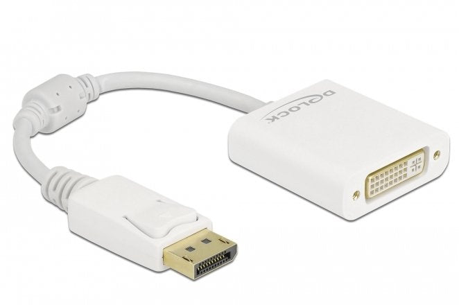 Delock Adaptador Displayport 1.1 Macho A Dvi Hembra Passiv Blanco