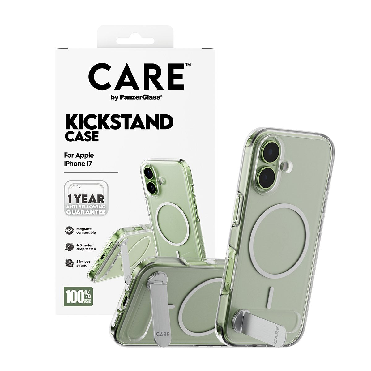 Care Feature Case Clear W. Kickstand Iphone 17