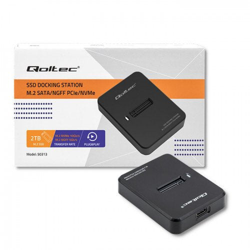 EAN 5901878503134 - Qoltec 50313 caja para disco duro externo Caja externa para unidad de estado sólido (SSD) Negro M.2 imagen 6