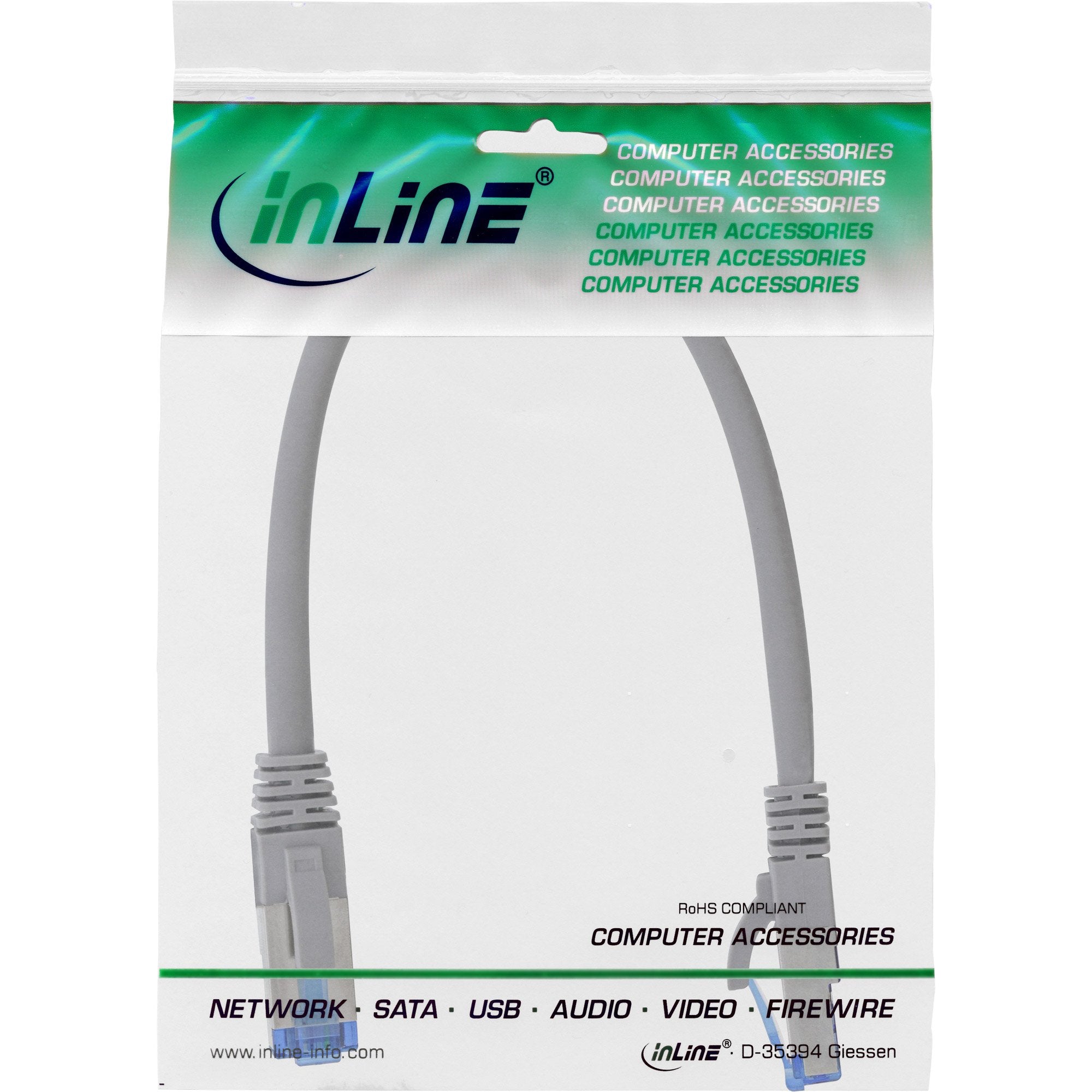 EAN 4043718201150 - InLine 76833 cable de red Gris 0,3 m Cat6a S/FTP (S-STP) imagen 4