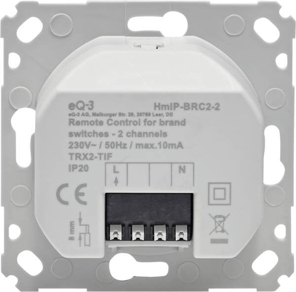 Eq-3 Ag Homematic Ip Wandtaster Para Markenschalter 2-Vías Brc2-2