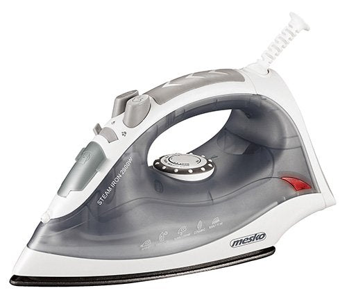 EAN 5903887807609 - Mesko Home MS_5037 Plancha vapor-seco Suela de cerámica 2800 W Gris, Blanco imagen 1
