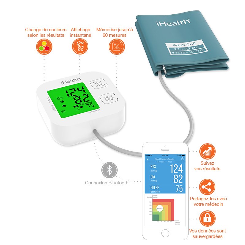 EAN 0856362005005 - iHealth IHKN550BT Antebrazo Automático 1 usuario(s) imagen 2