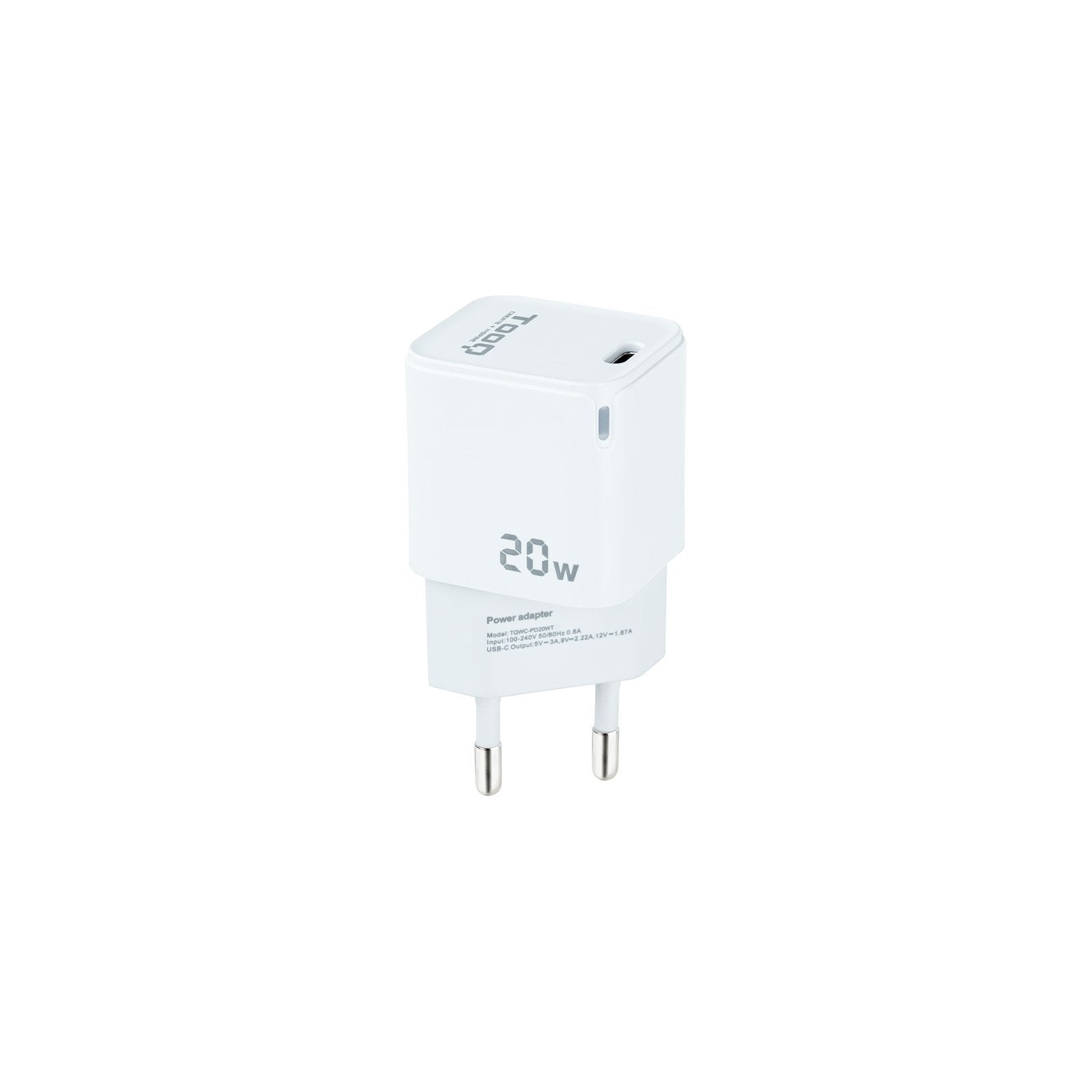 Tooq Cargador De Pared Usb-C/Pd 20w - Blanco