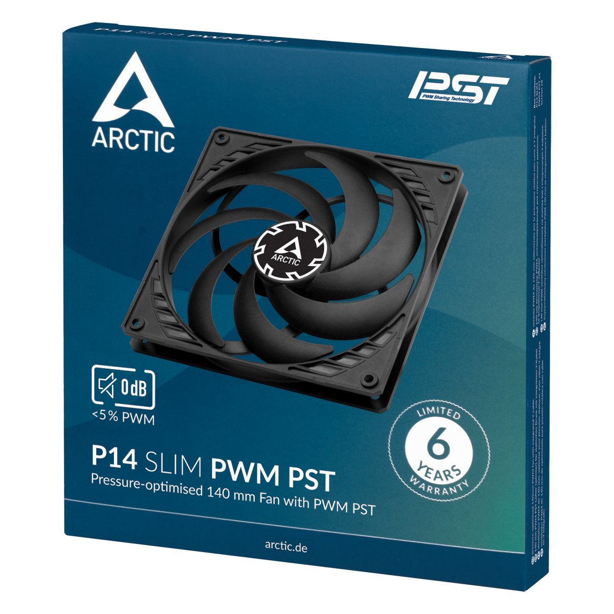Arctic P14 Slim Pwm Pst 140x140x16
