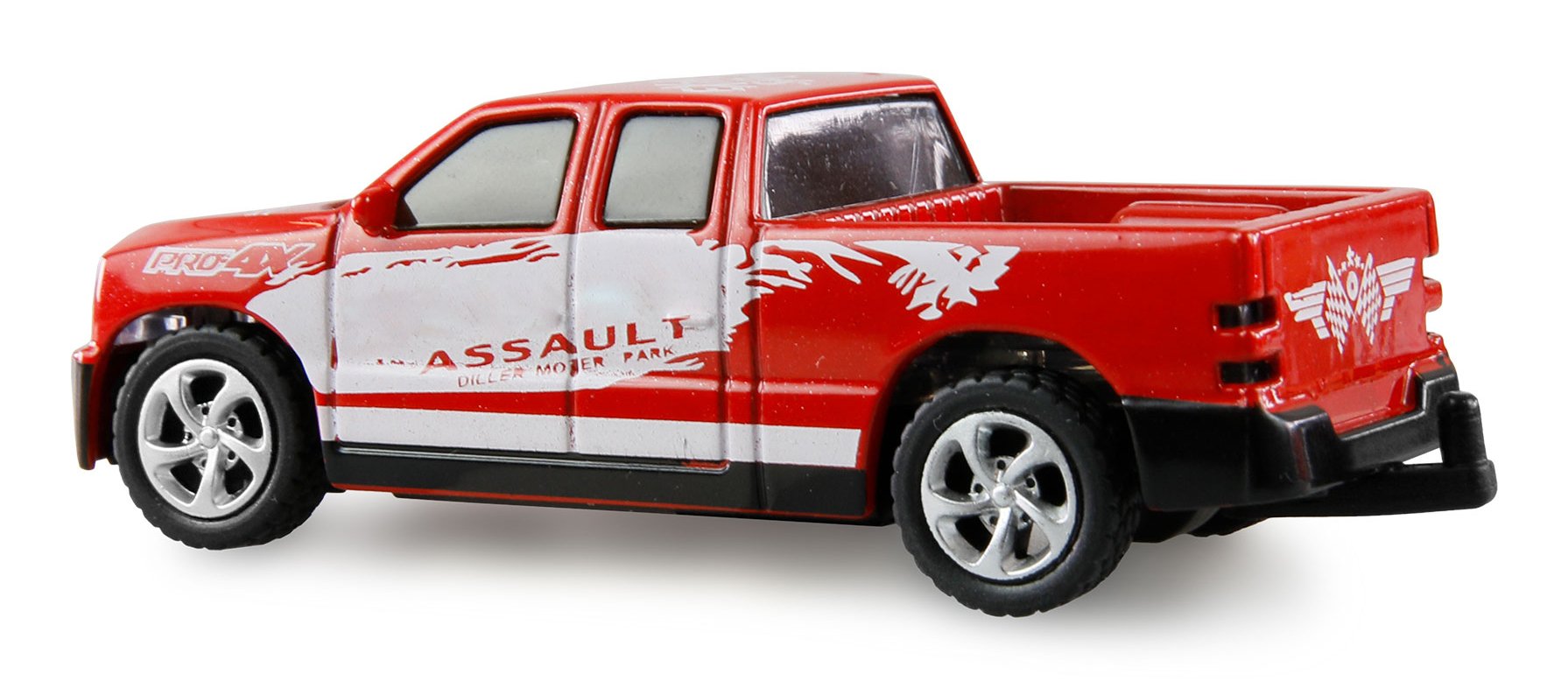 Amewi Rc Pickup Die Cam Con Pferdeanhänger 1:64 Rtr Rot