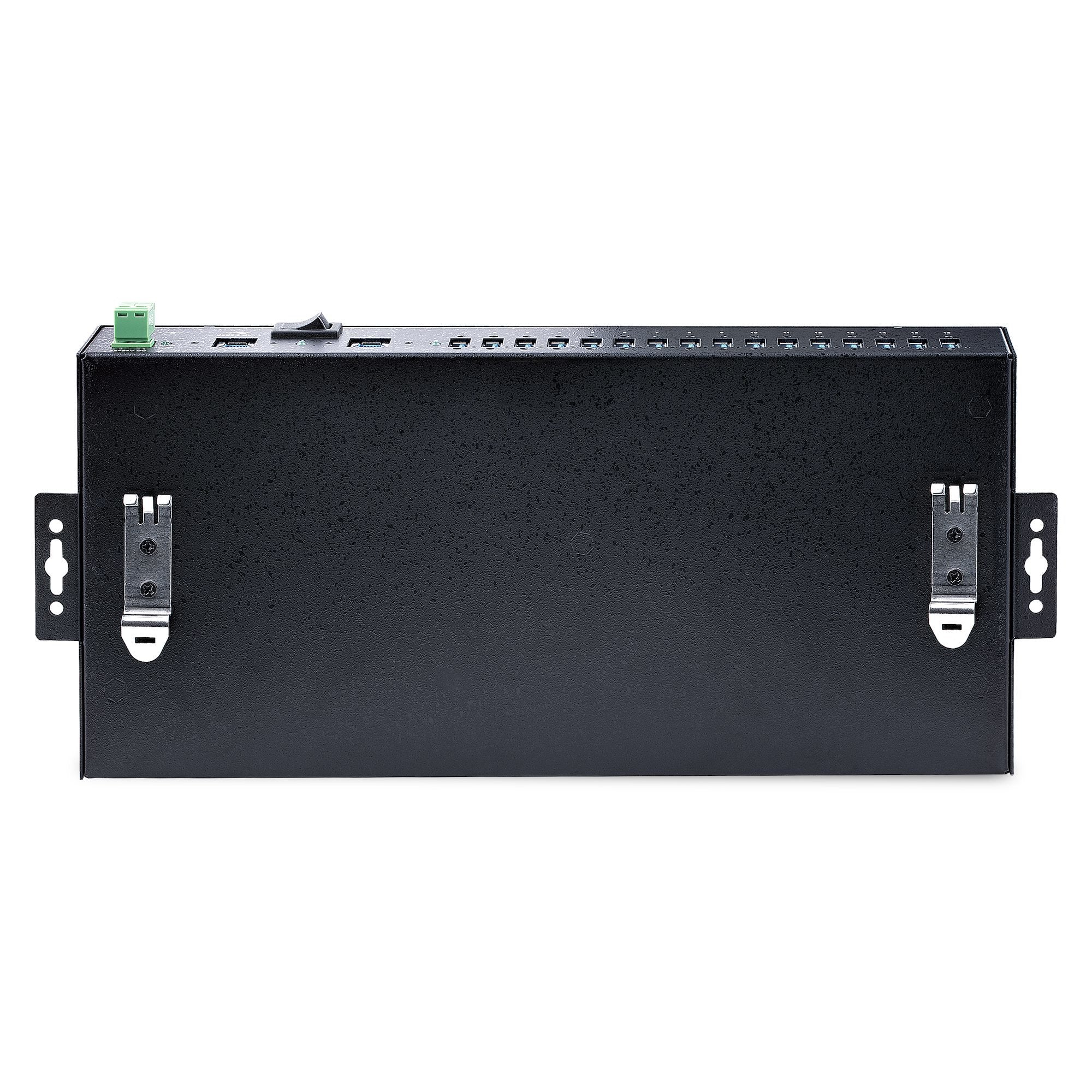 Startech.Com Hub Ladrón Usb 3.0 5gb De 16 Puertos Industrial - Metal - Montaje En Rack/Superficie/Din - Carga Compartida Usb 120w - Esd - Bloque De Terminales - Switch De 2 Hosts
