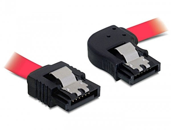 Cable Delock Sata 3 Gb S Gerade Auf Rechts Gewinkelt 30 Cm Rot