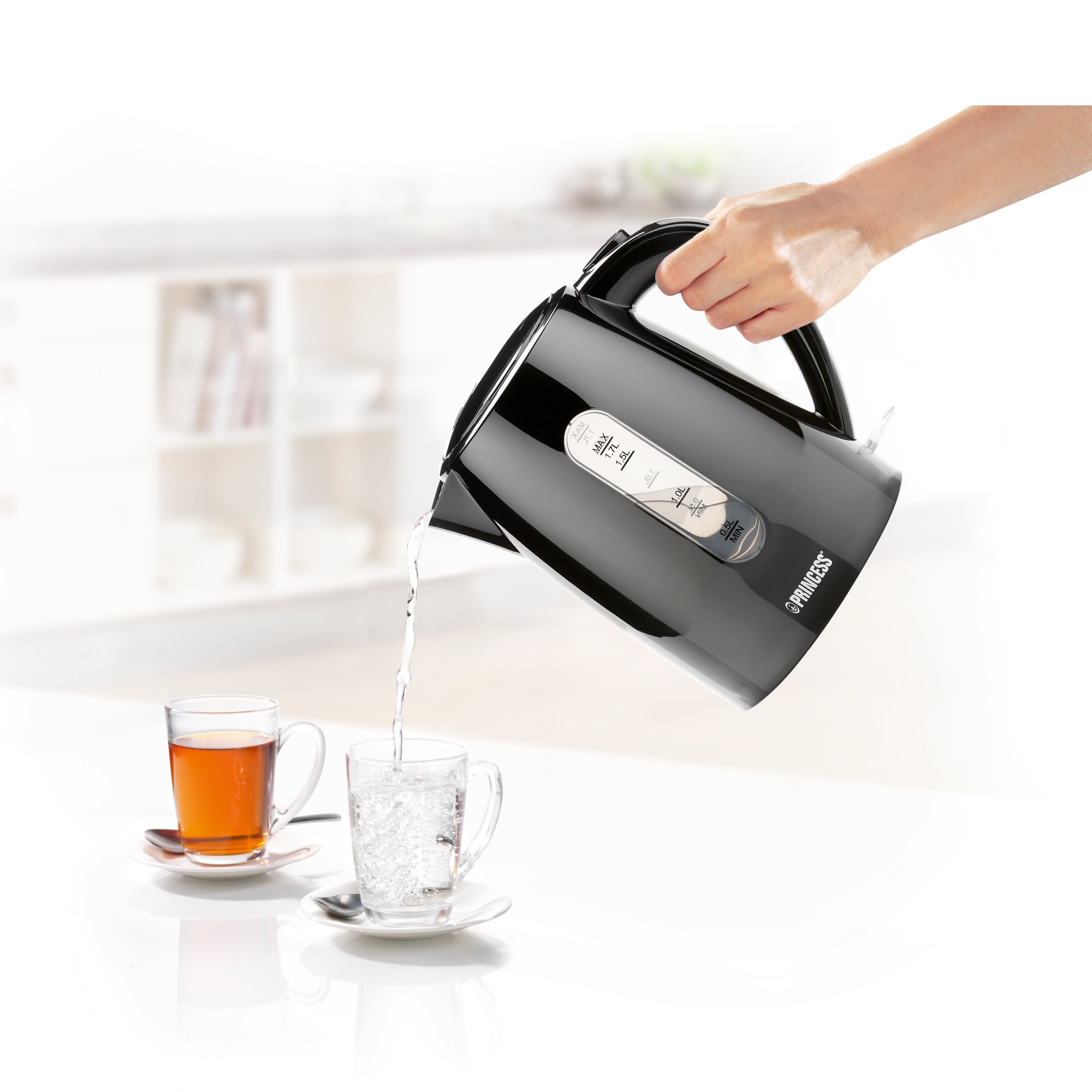 Hervidor De Agua Princess 236017 Black Style 2200w Capacidad 1.7l